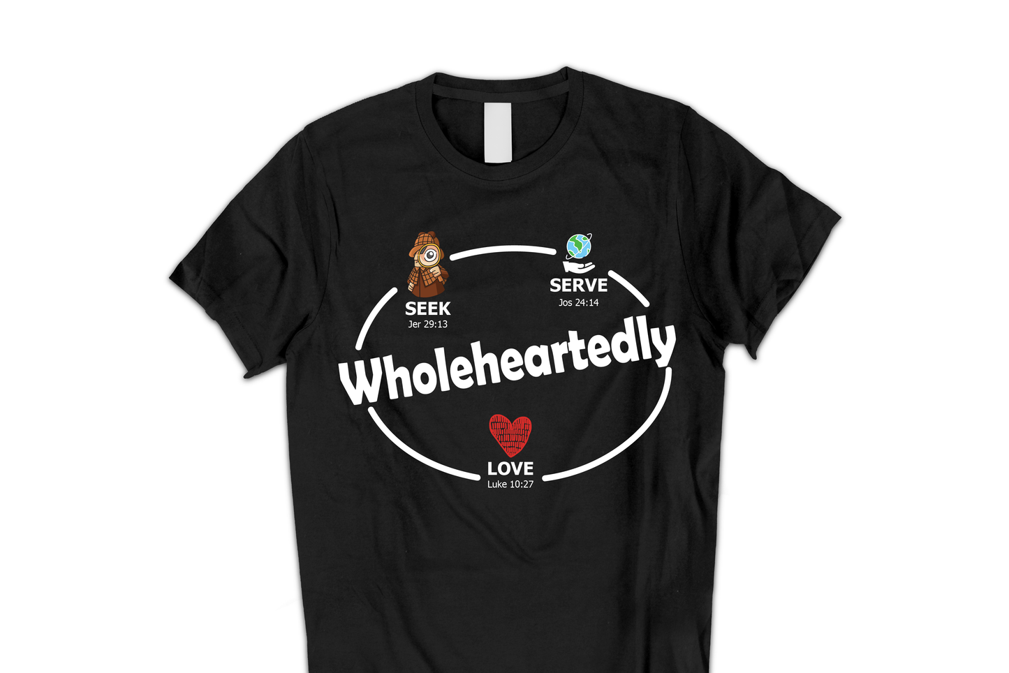 Wholeheartedly T-shirt, full color